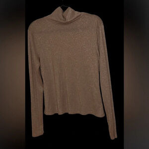 Project Runway  glitter long sleeve turtleneck holiday sweater